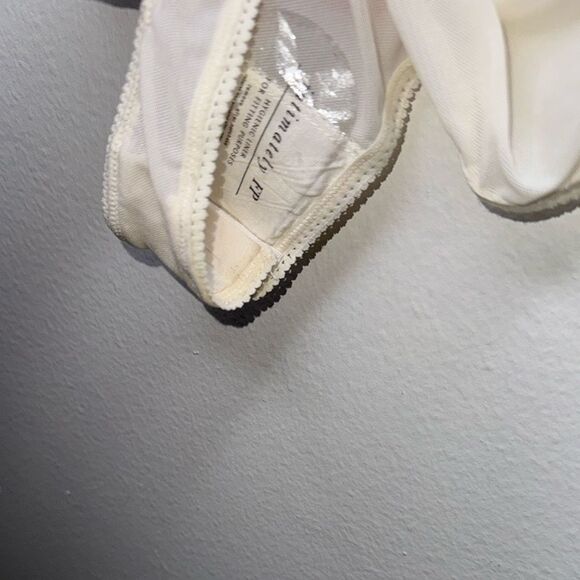 Free People Floral Lace Trim Bodysuit - Cream and Blue - Picture 8 of 10